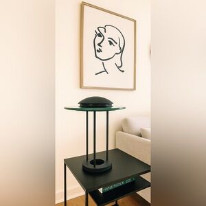 Vtg POSTMODERN UFO LAMP 1980's Saturn Desk Lamp by Robert Sonneman MCM #0924243